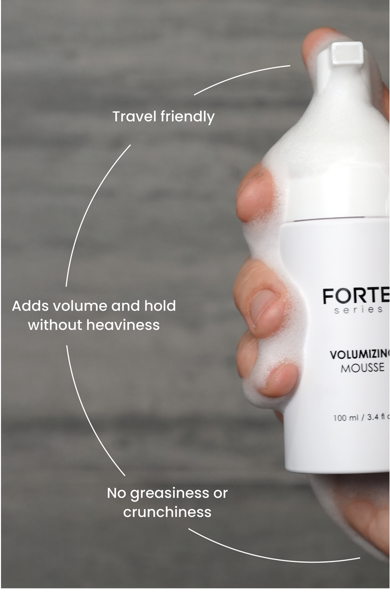 Forte Series Volumizing Mousse (3.4 fl oz), Instant Lift, Volume & Thickness., Alternate, color, White