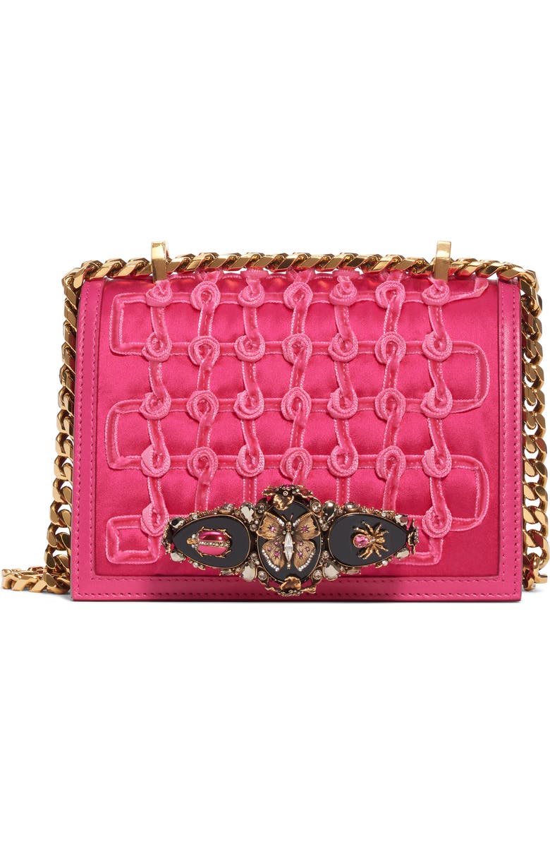 McQueen Alexander McQueen Small Butterfly Knuckle Shoulder Bag, Main, color,