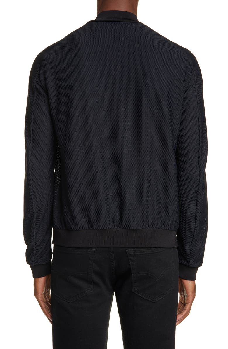 Giorgio Armani High Tech Honeycomb Mesh Bomber Jacket, Alternate, color,