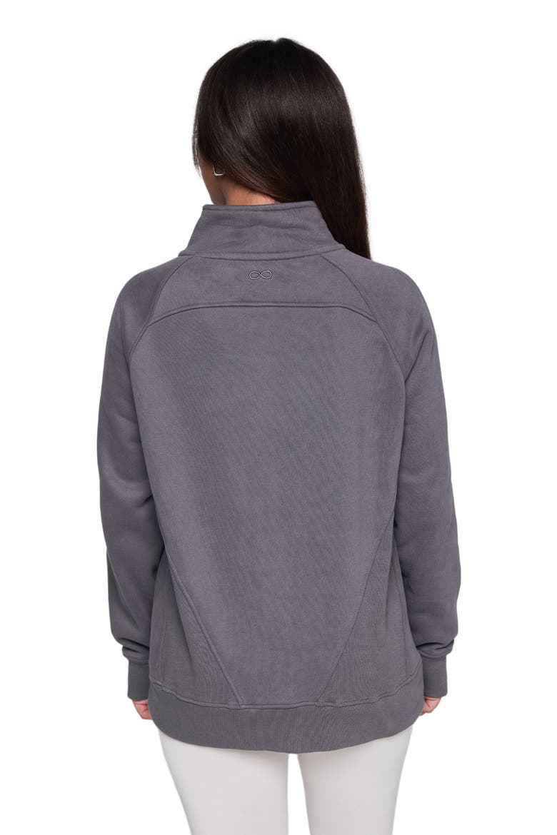 Effortless Fleece Oversized Jacket, Alternate, color, Smoke