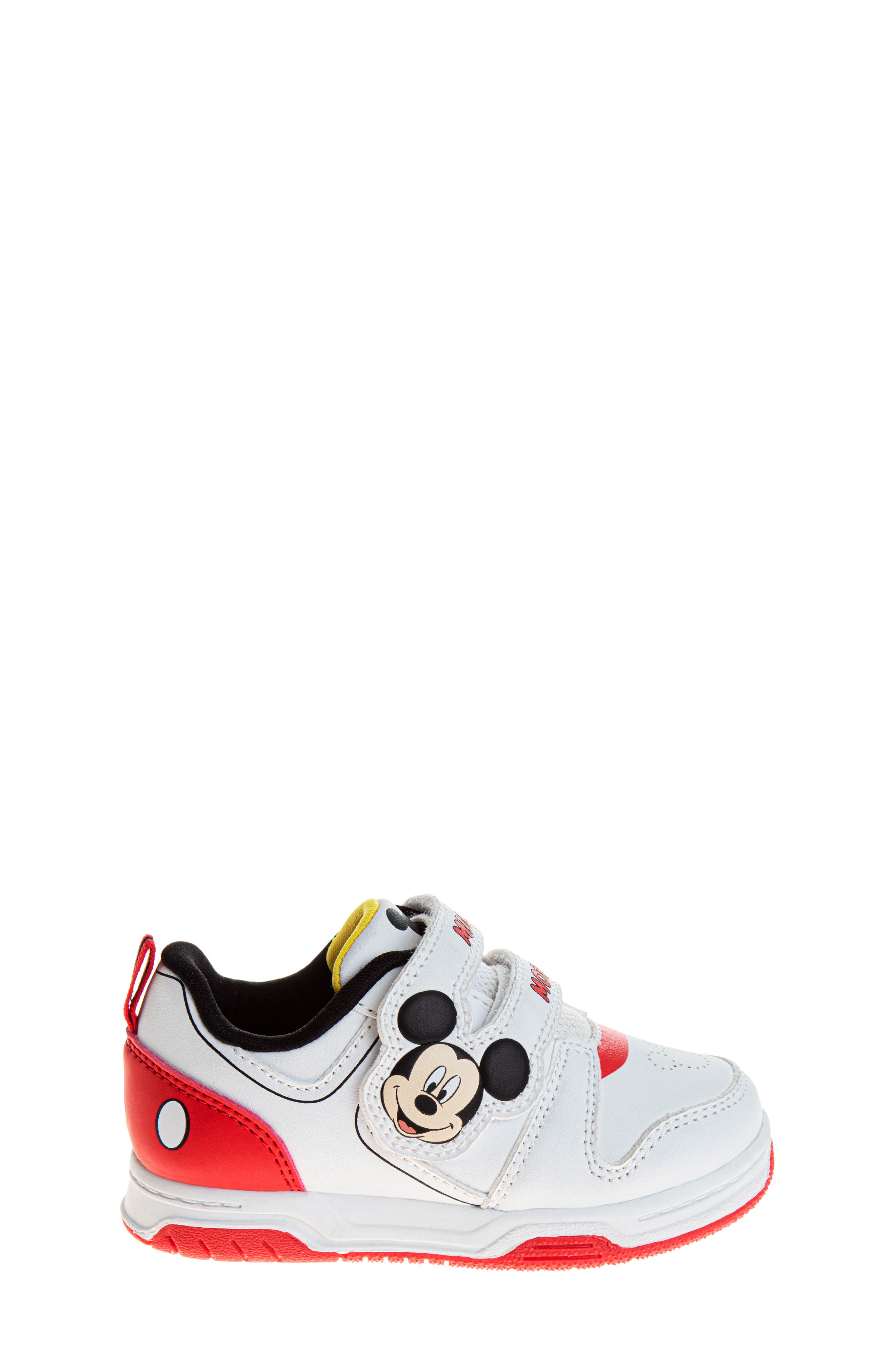 JOSMO Kids' Mickey Mouse Sneaker, Alternate, color, White/Red