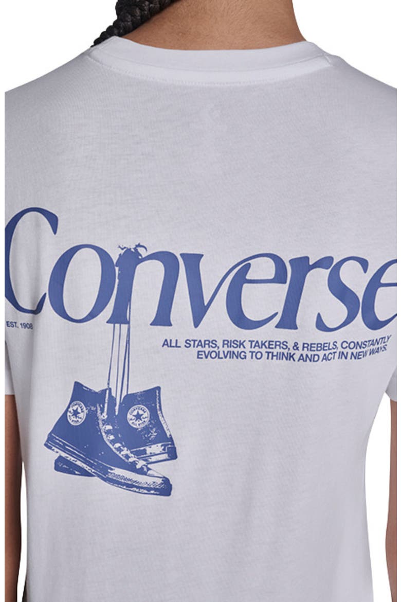 Women's Hanging Shoes T-Shirt, Alternate, color, WHITE 10A