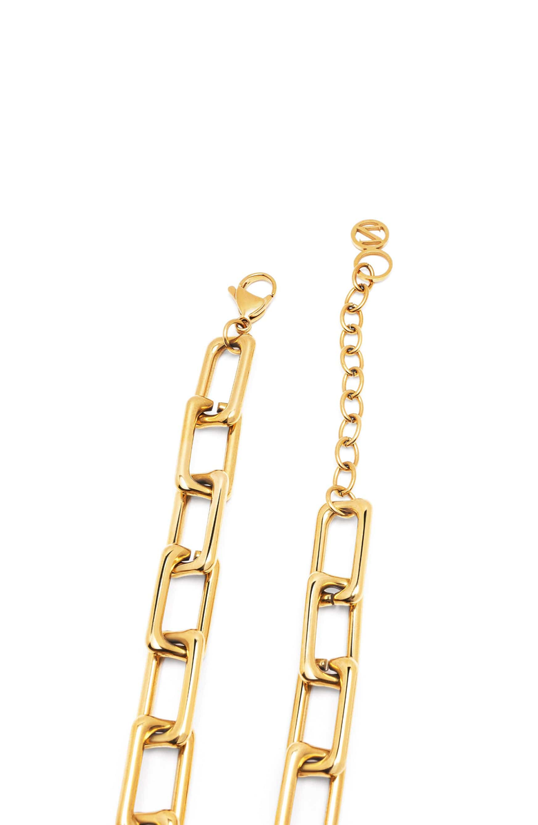 Nialaya Gold Paperclip Chain Necklace, Alternate, color, Gold