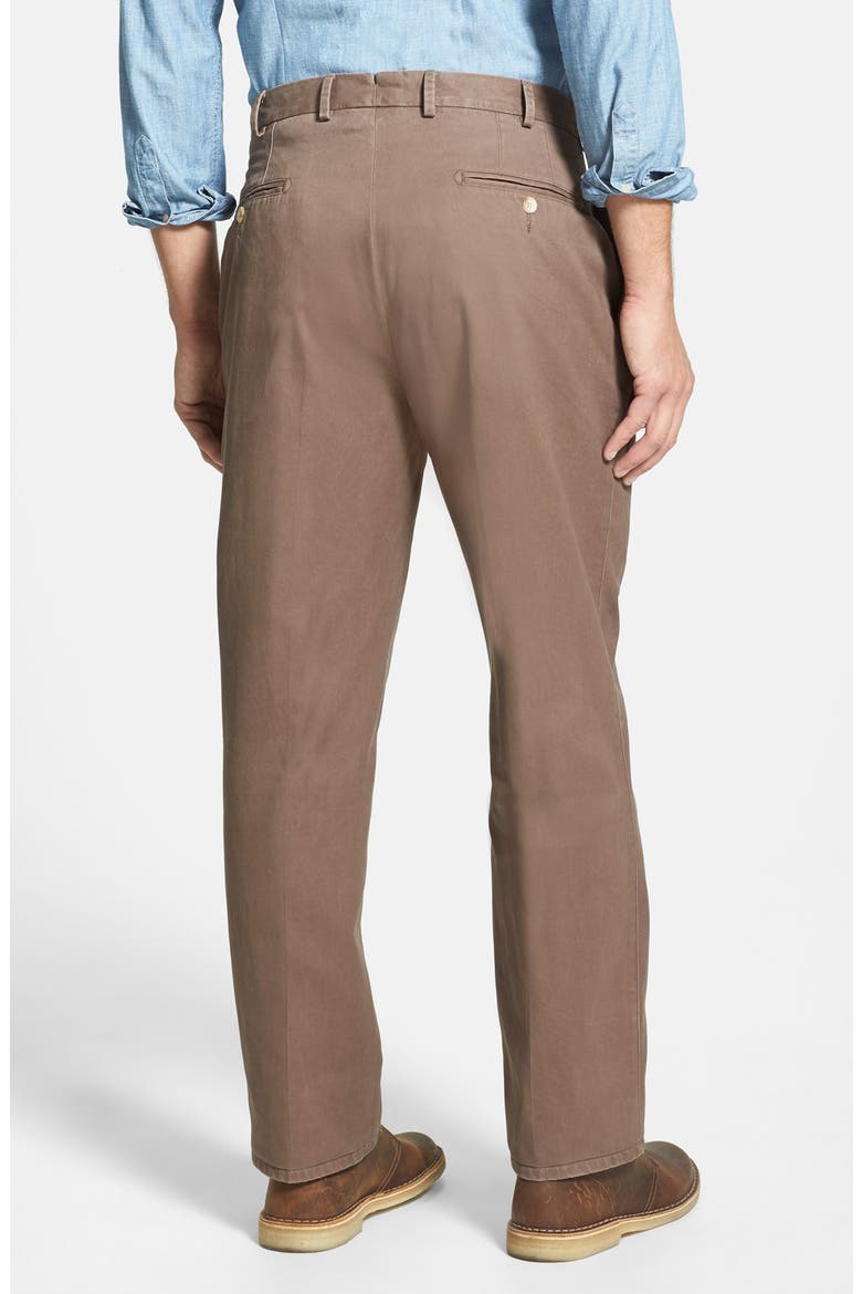 'Raleigh' Regular Fit Flat Front Pants, Alternate, color, ESPRESSO