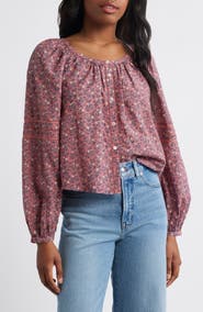 Madewell Puff-Sleeve A-Line Top