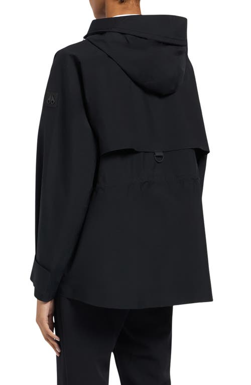 Moose Knuckles Laurier Waterproof Ripstop Jacket In Black