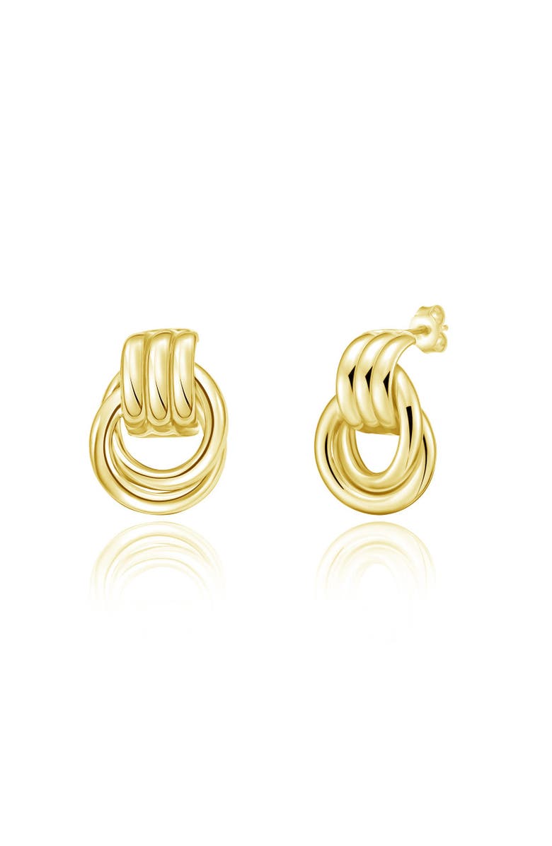 The Lovery Fine Jewelry Gold Doorknocker Stud Earring, Main, color, Gold-Plated Sterling Silver