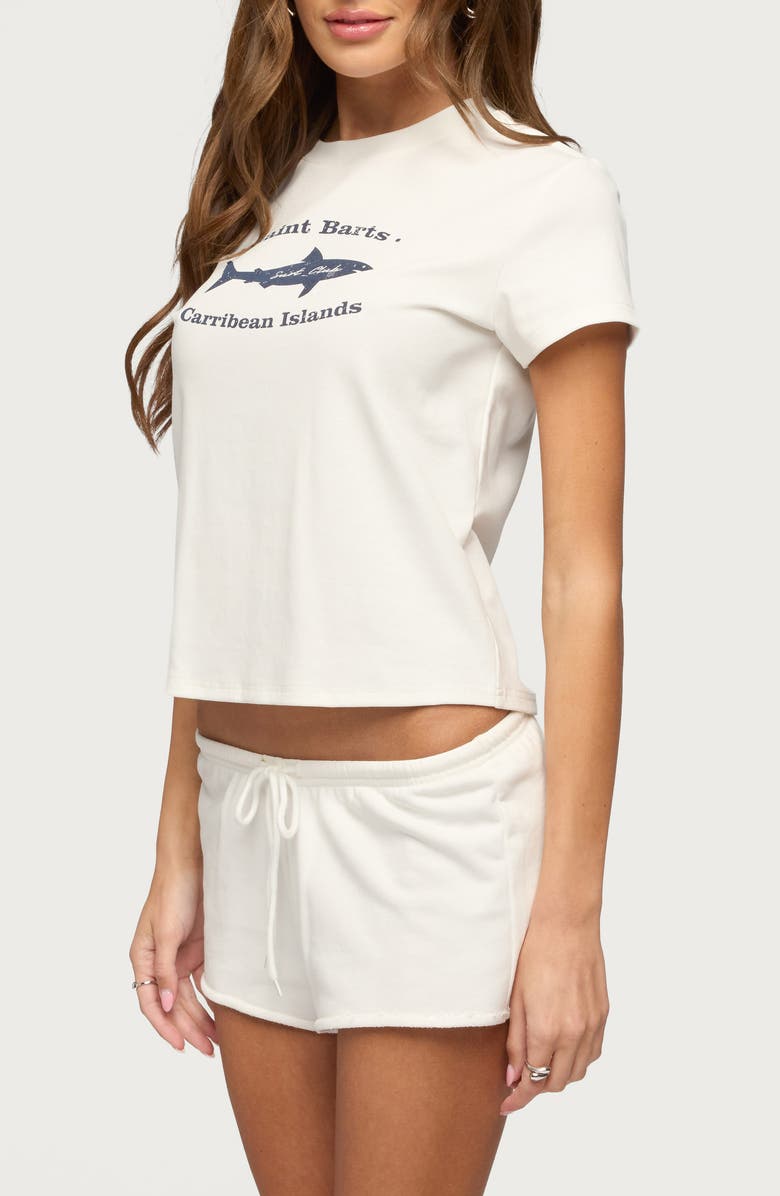 EDIKTED Surf Club Stretch Cotton T-Shirt, Alternate, color,