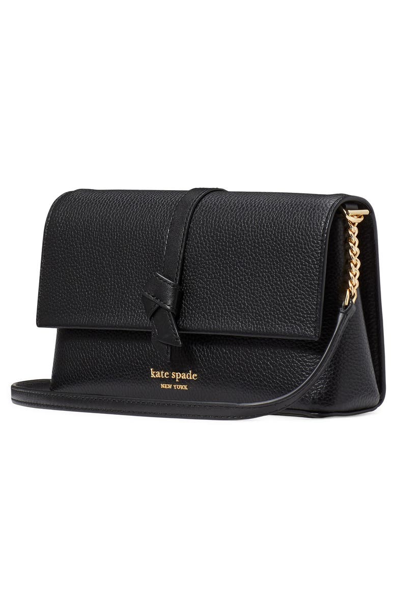 Kate Spade New York knott pebble leather crossbody wallet, Alternate, color,