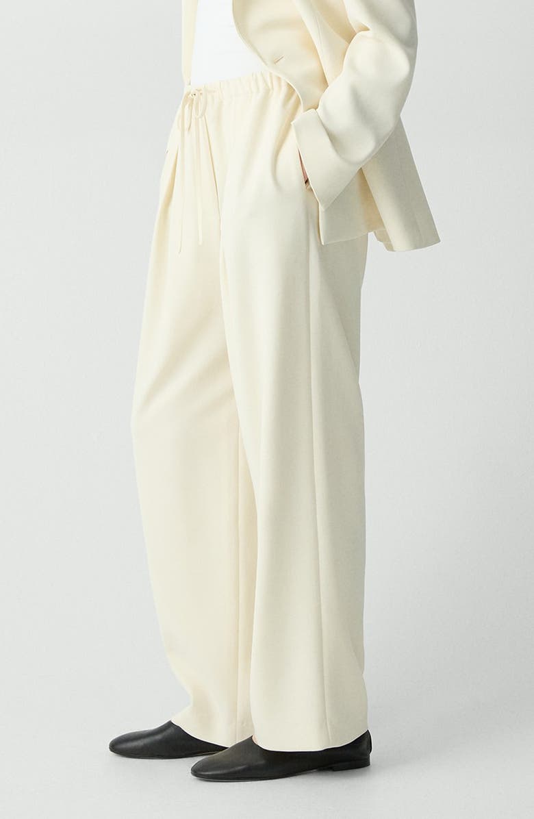 Theory Drawstring Pants, Alternate, color, Rice