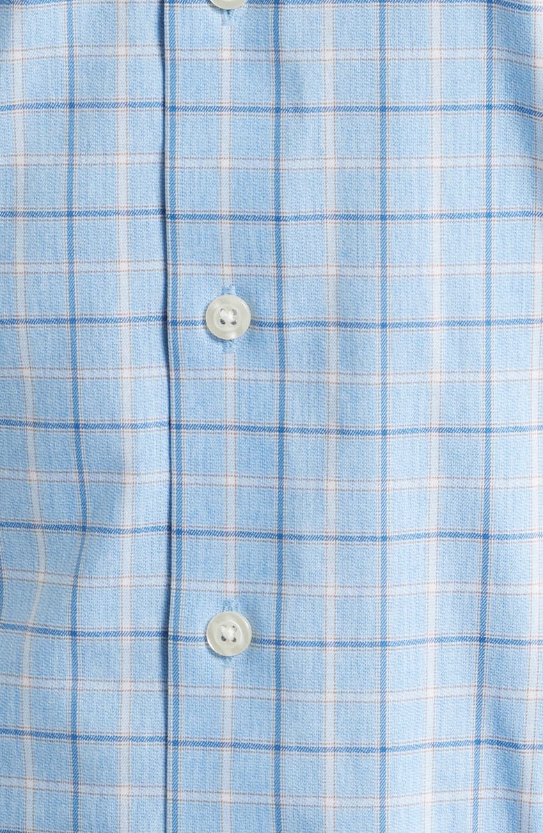 johnnie-O Miramont Windowpane Check Everyday Performance Button-Down Shirt, Alternate, color, Maliblu