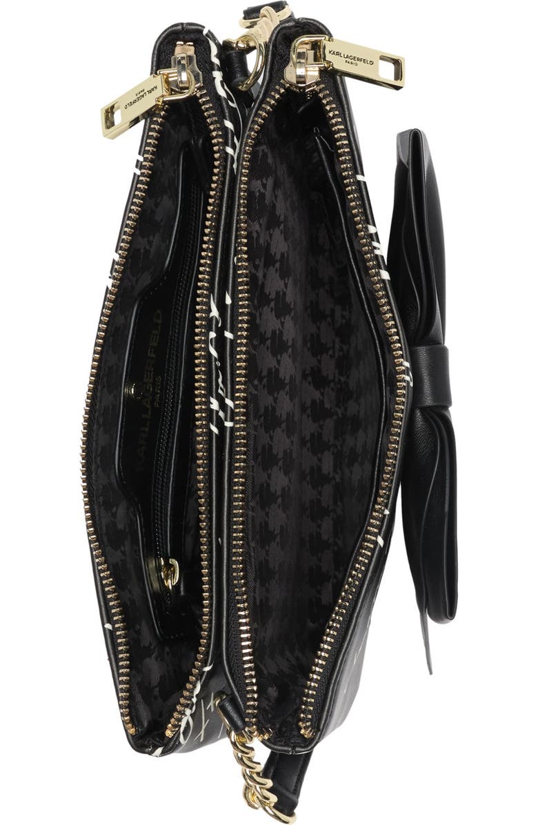 KARL LAGERFELD PARIS Kris Bow Printed Crossbody Bag, Alternate, color,