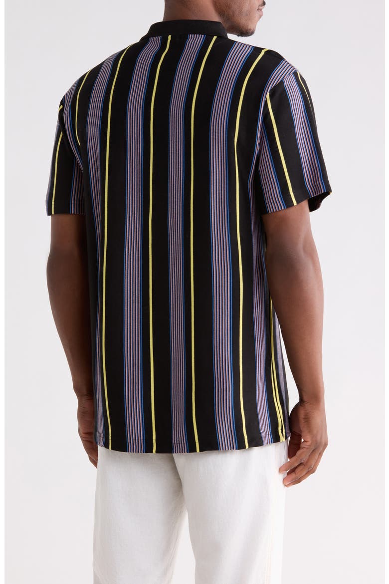 Echo Short Sleeve Polo, Alternate, color, OBSIDIAN