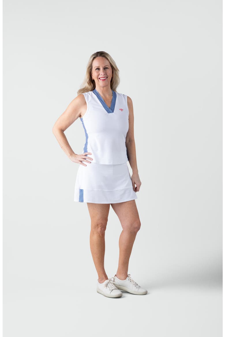Women's Tracy Top Gingham, Alternate, color, Blue