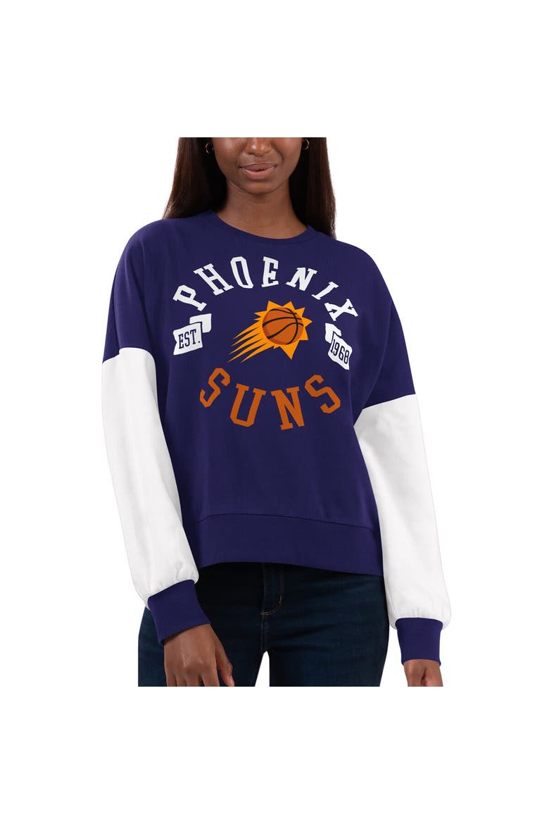 Women's Purple/White Phoenix Suns Team Pride Pullover Sweatshirt, Alternate, color, Purple