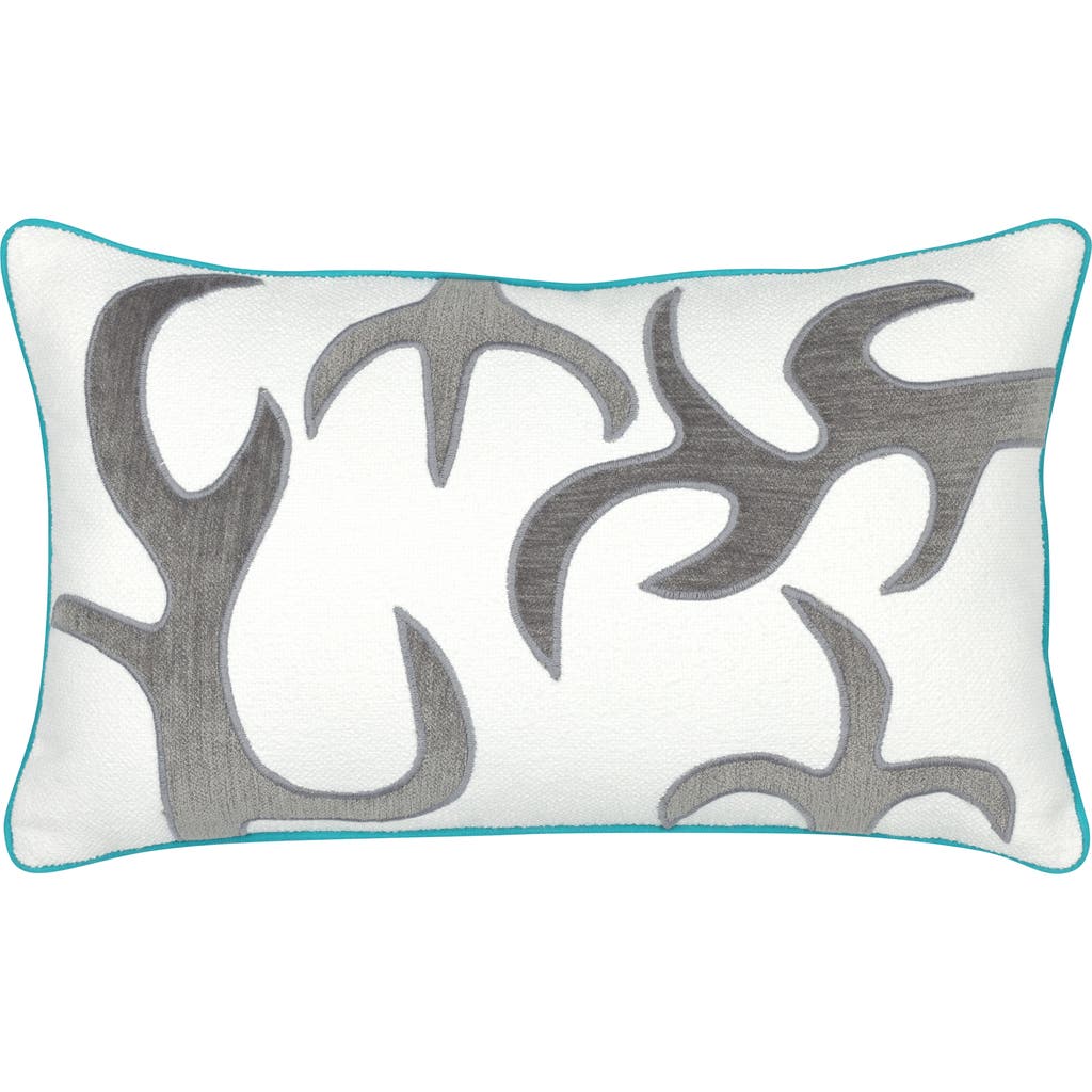 Elaine Smith Pioneer Hand Appliqued & Embroidered Velvet Indoor & Outdoor Woven Accent Pillow