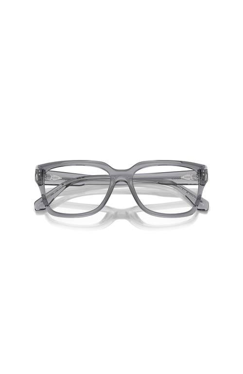 Michael Kors 54mm Rectangle Optical Glasses In Gray