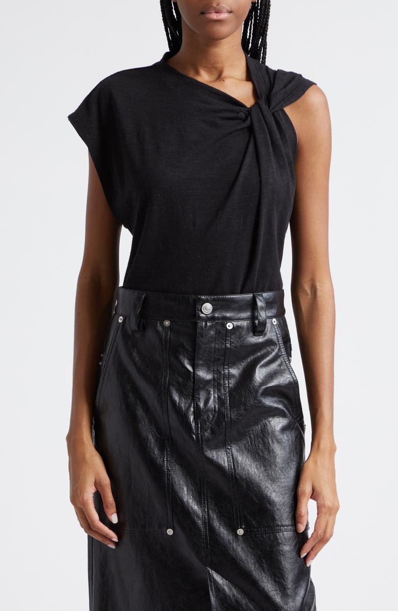 Isabel Marant Étoile Naydali Twist Front Top, Main, color, 