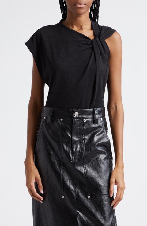 トップス roughlow Asymmetric FlapOversized Blouse Asymmetric Flap Oversized Blouse(sax) 8月下旬から9月上旬頃に