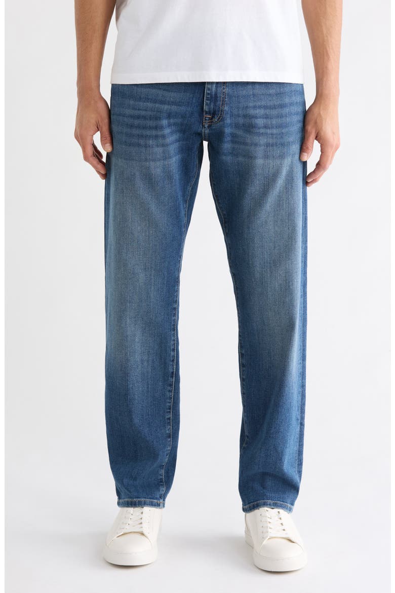Zach Mid Rise Straight Leg Jeans, Main, color, MID AUSTIN