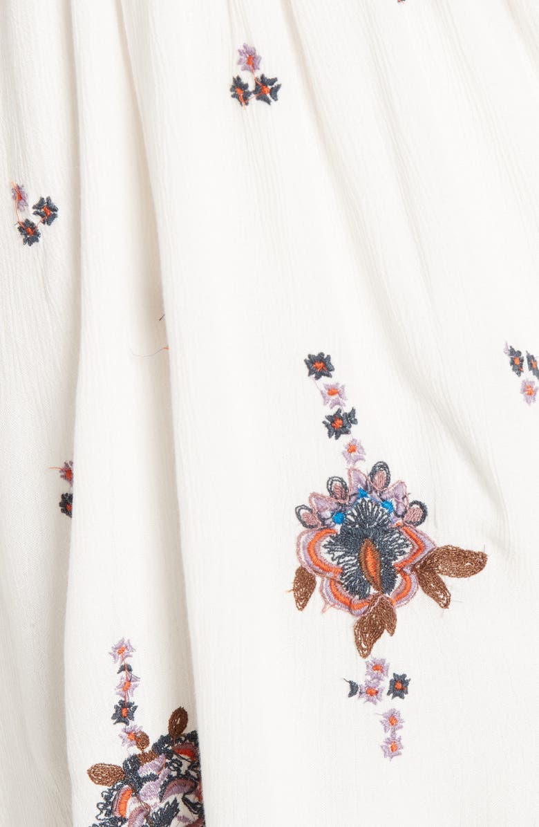 Free People Embroidered Minidress, Alternate, color, 
