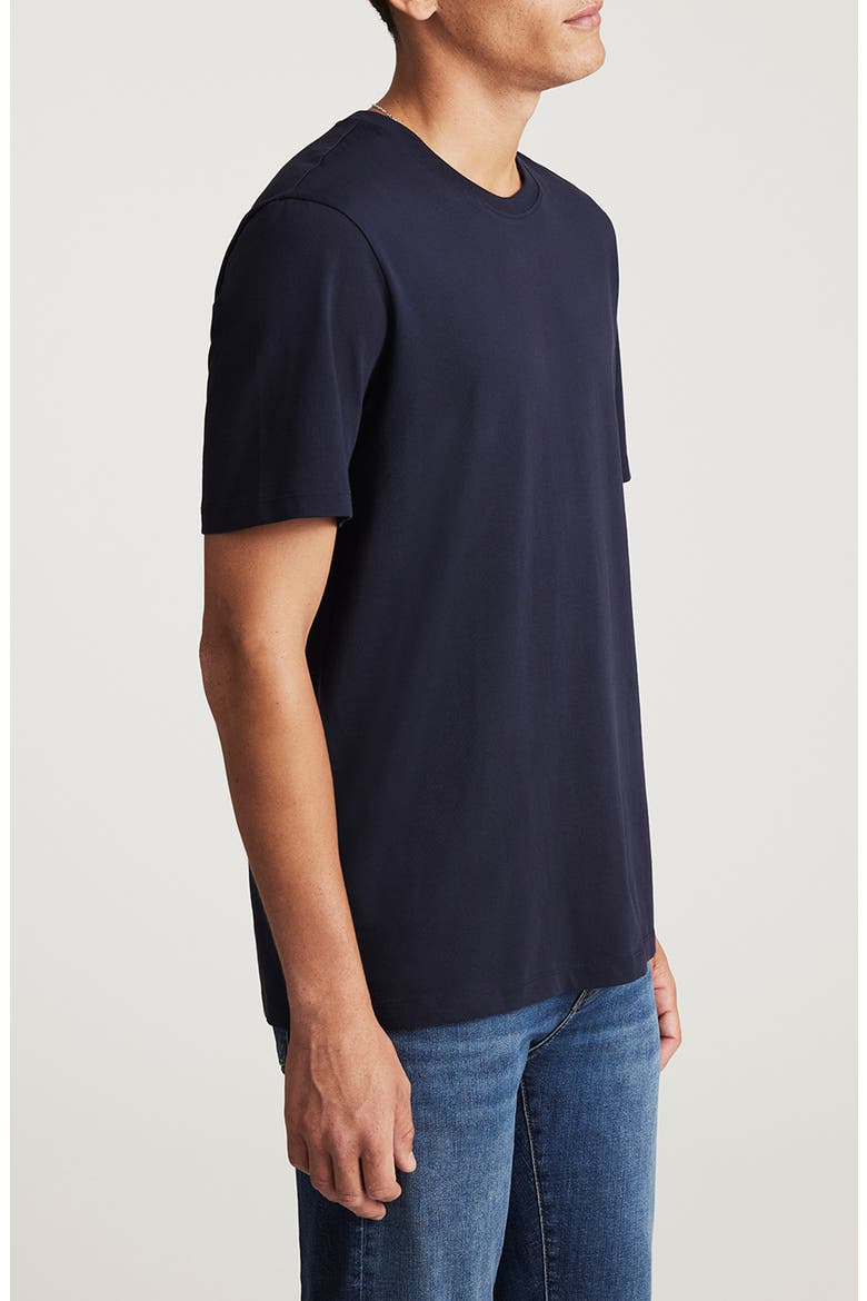 Cotton Crewneck T-Shirt, Alternate, color, BARITONE BLUE