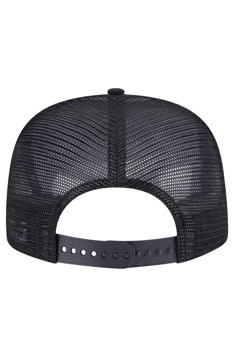 New Era Men's New Era Black Pittsburgh Pirates Seeing Diamonds A-Frame Trucker 9FIFTY Snapback Hat, Alternate, color, Black