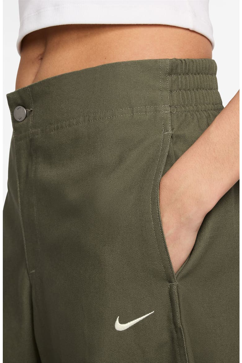 Sportswear Street Barrel Leg Pants, Alternate, color, MEDIUM OLIVE/ SAIL