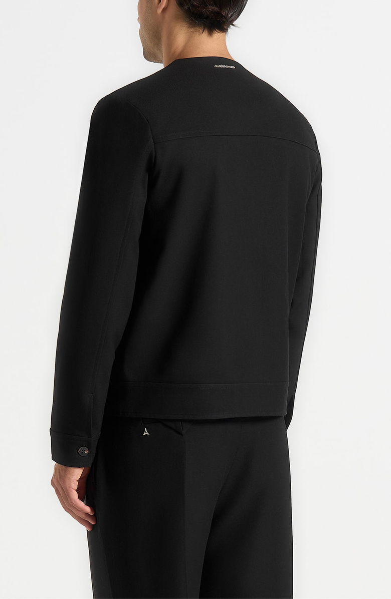 Manière De Voir Alain Tailored Cardigan With Contrast Placket, Alternate, color, Black
