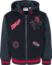 Marvel Spider-Man Varsity Hooded Bomber Jacket