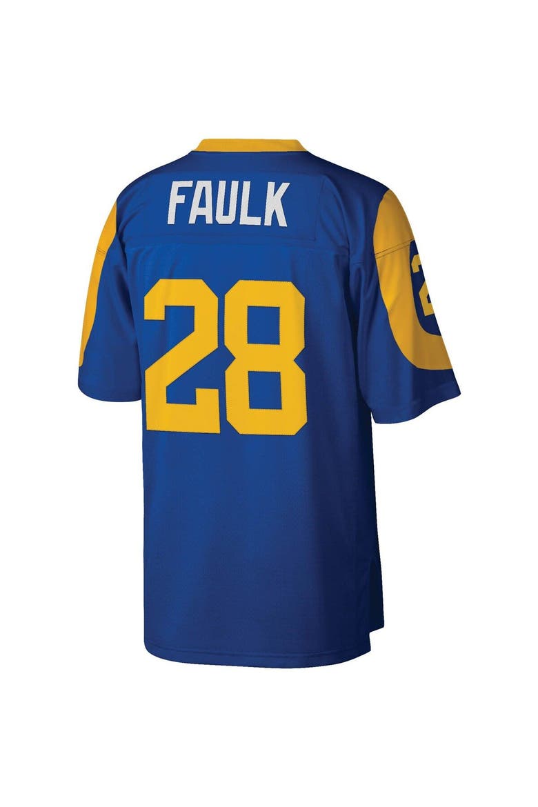 Men's Mitchell & Ness Marshall Faulk Royal Los Angeles Rams Legacy Replica Jersey, Alternate, color, Royal