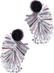 Simitri Petal Fringe Earrings