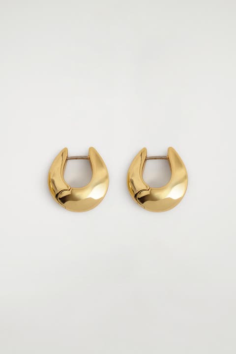 Domed Mini Hoop Earrings