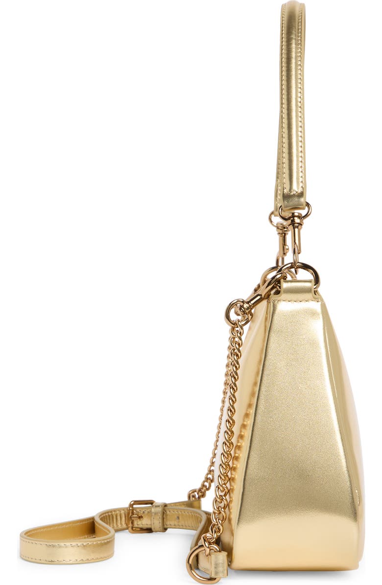 Kurt Geiger London Highgate Leather Shoulder Bag, Alternate, color, Gold