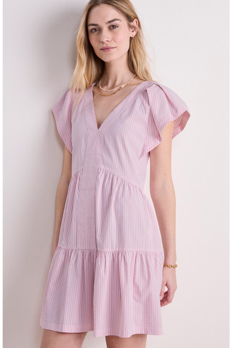 Harbor Tiered Ruffle Dress, Alternate, color, VINEYARD SS PB/WC