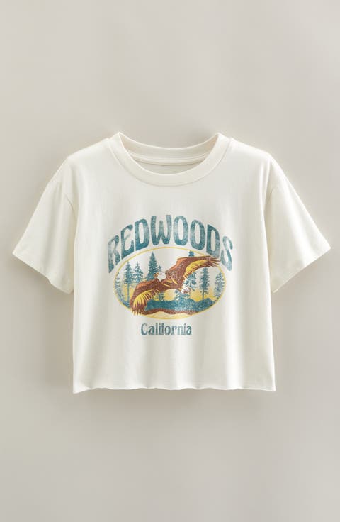 Kids' Crop Cotton Graphic T-Shirt (Big Kid)