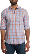 Jared Lang Trim Fit Plaid Button-Up Shirt