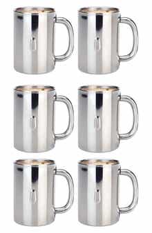 BergHOFF Straight 6-Piece Stainless Steel Mug Set