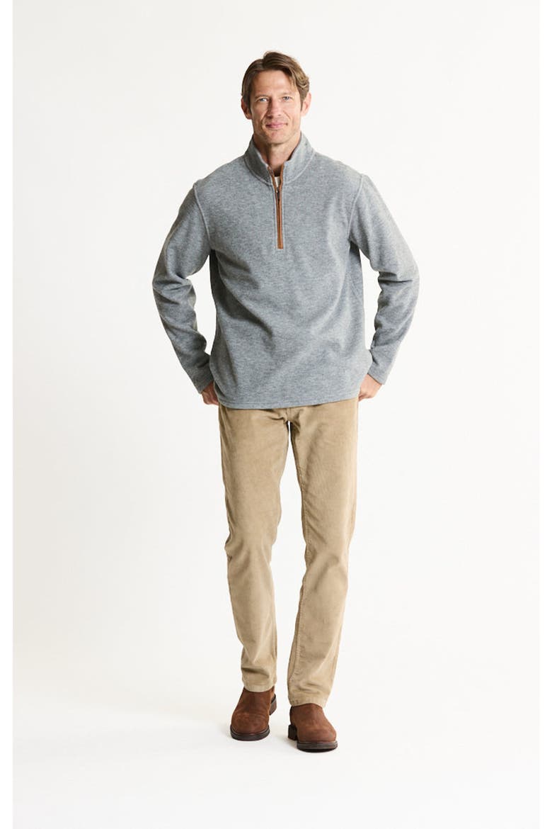 Wool Blend Knit Quarter Zip, Alternate, color, GREY