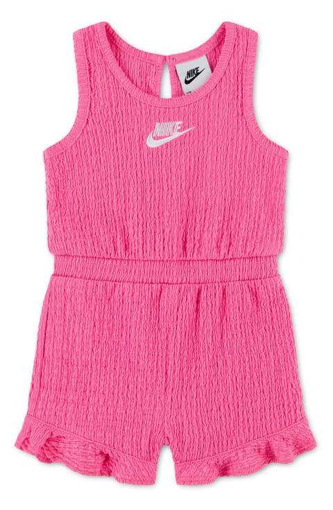 Logo Detail Textured Romper (Baby)