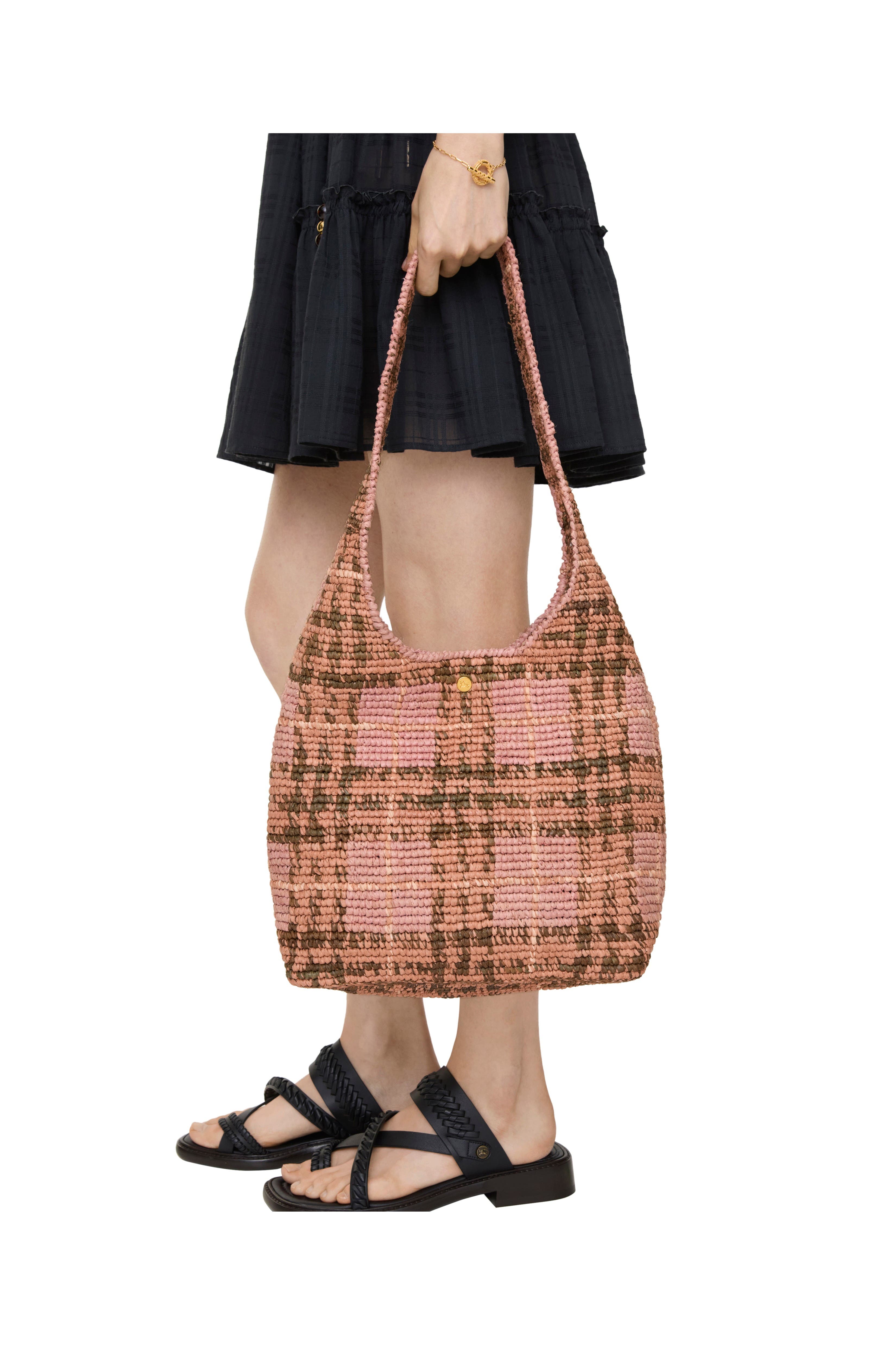 Burberry Margate Shoulder Bag, Alternate, color, Pink