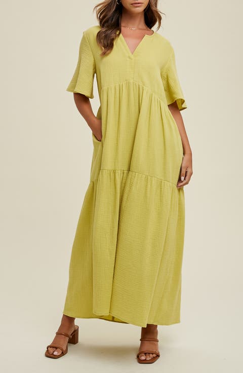 Cotton Gauze Maxi Dress