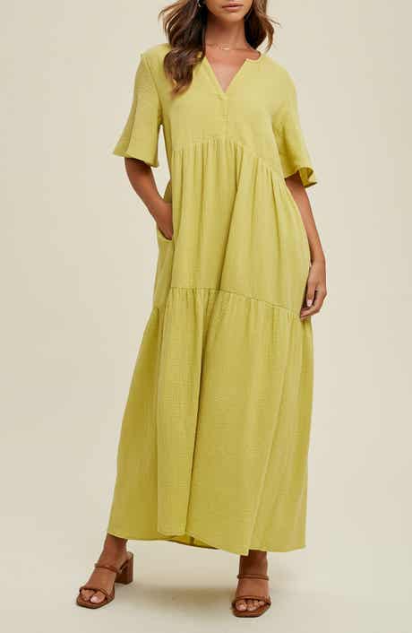WISHLIST Cotton Gauze Maxi Dress
