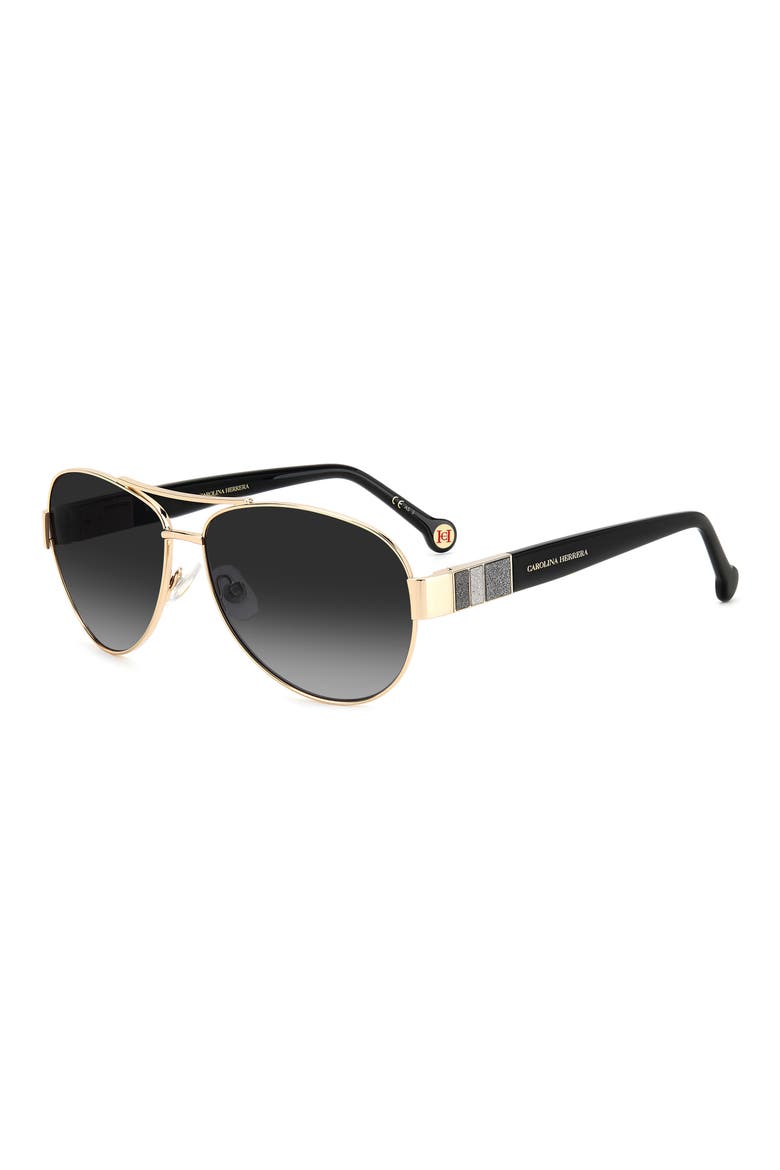 59mm Gradient Aviator Sunglasses, Alternate, color, 0000-9O