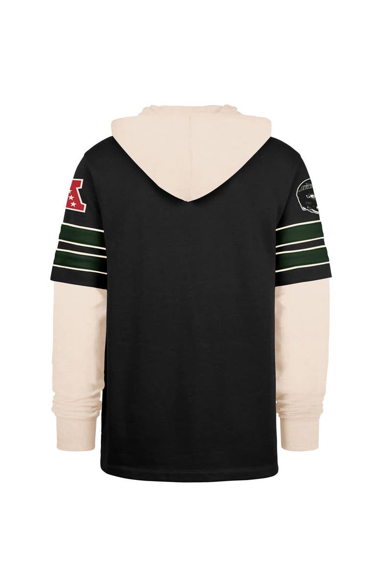 '47 Men's '47 Black New York Jets Split Zone Cornerback Duo Hoodie, Alternate, color, Black