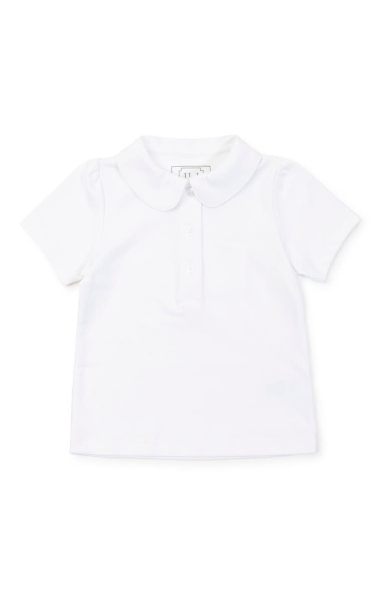 Lila and Hayes Madison Girls' Polo Short Sleeve Shirt, Main, color, White