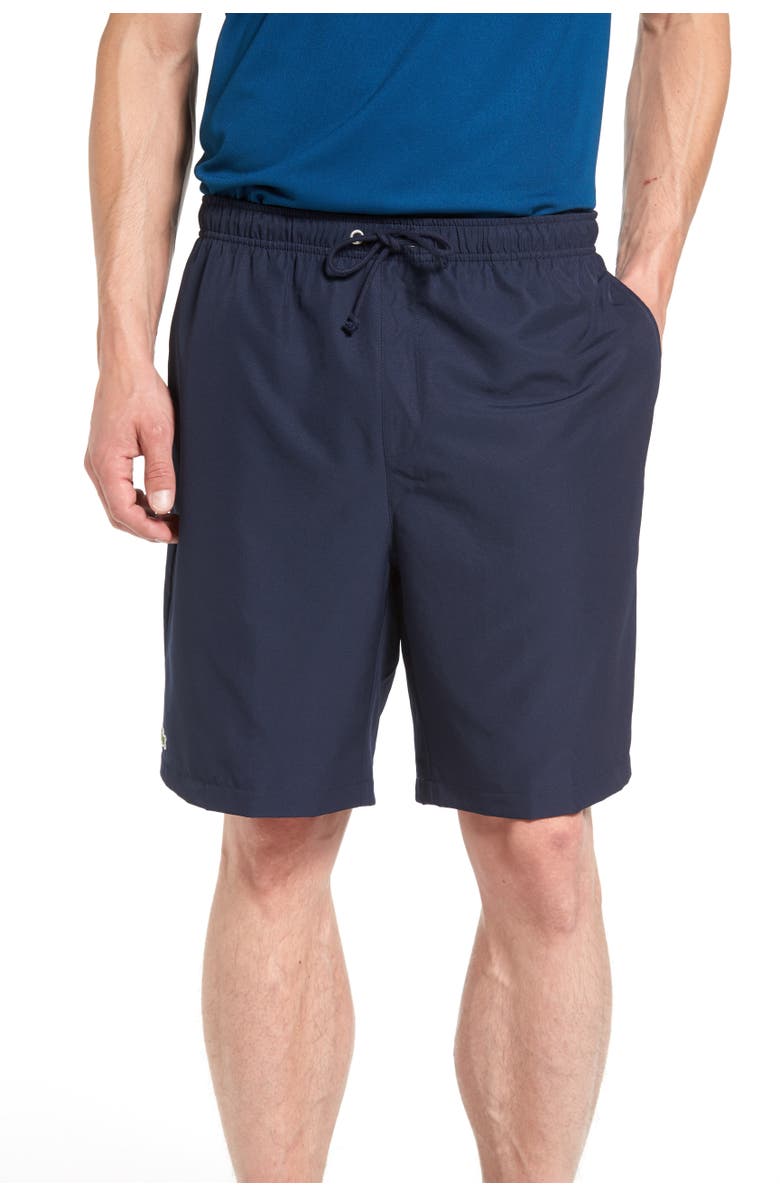 Lacoste 'Sport Diamante' Drawstring Athletic Shorts, Alternate, color, 166 Navy Blue