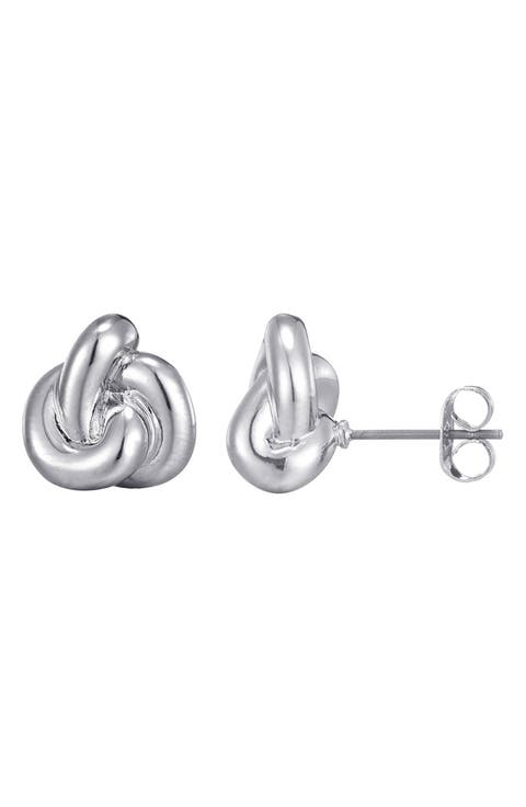 Chubby Knot Stud Earrings