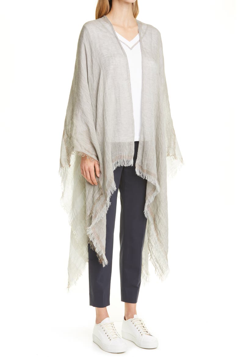 Stripe Shawl, Alternate, color, BEIGE
