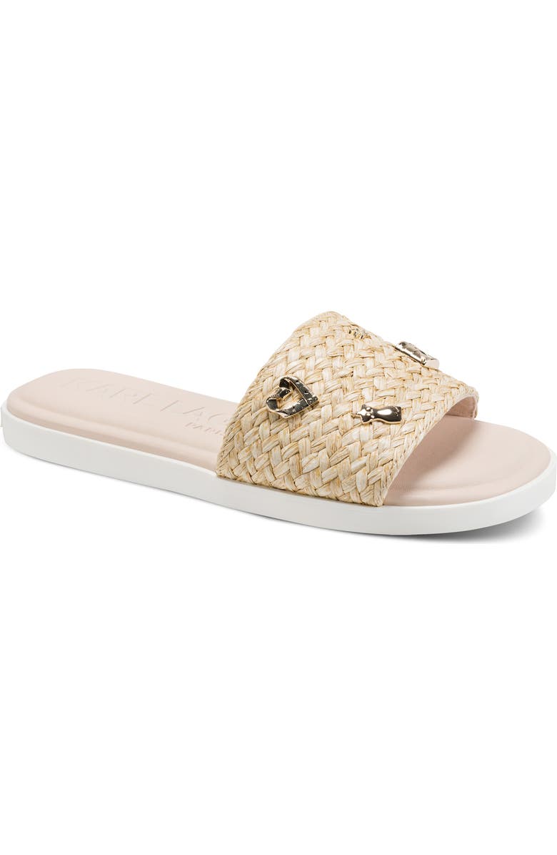 KARL LAGERFELD PARIS Carenza Atelier Slide Sandal, Main, color, Natural
